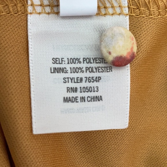 Floral Shift Dress, Marigold - Size XS - Picture 6 of 6